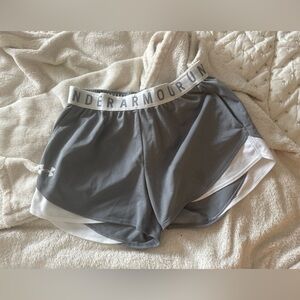 Under Armour Charcoal and White HeatGear Shorts
